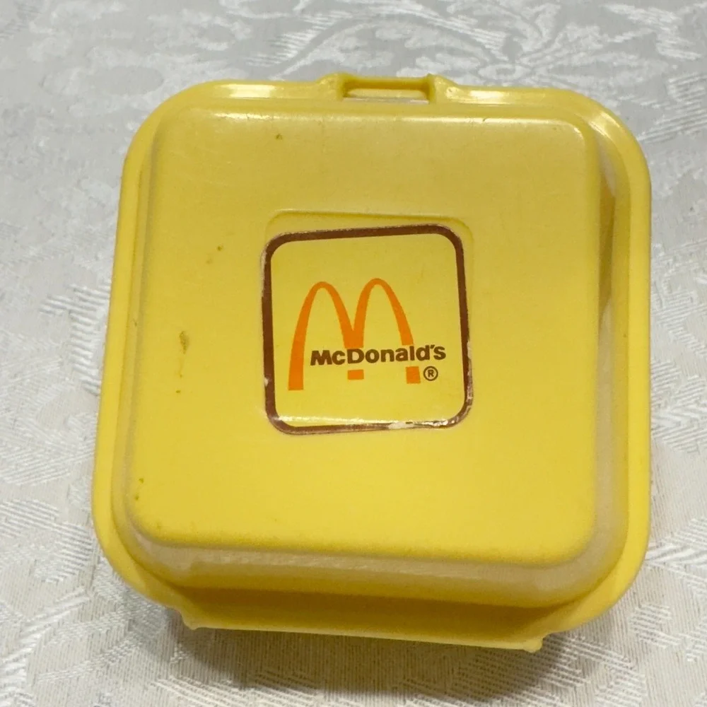Vintage McDonald's Cheeseburger Dinosaur Transforming Toy Figure Clamshell Box